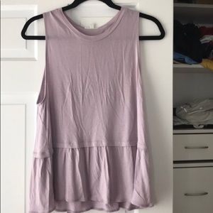 Aritzia Wilfred Super Soft Light Purple Tank!